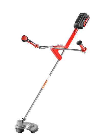 Twee standen op de accu-grastrimmer